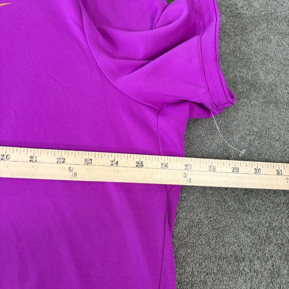 Nike Polo Shirt Mens XXL Purple Dri-Fit Golf Performance Short Sleeve Active